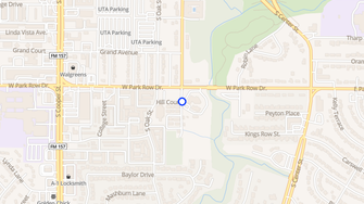 Map for Park Ridge Townhomes - Arlington, TX