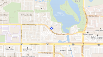 Map for Brookdale Hawthorn Lakes  - Vernon Hills, IL