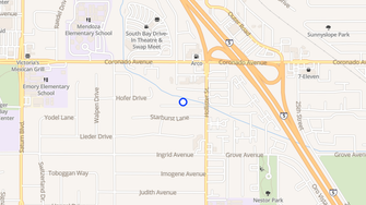 Map for Riverwalk Apartments - San Diego, CA