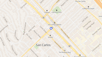 Map for 412 Laurel Street Apartments - San Carlos, CA