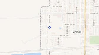 Map for Parkside Apartments - Parshall, ND