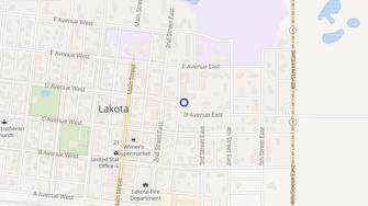 Map for Alex Paul Apartments - Lakota, ND