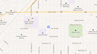 Map for Fort Custer Apartments - Miles City, MT