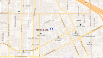 Map for 901 Lacy Street - Santa Ana, CA