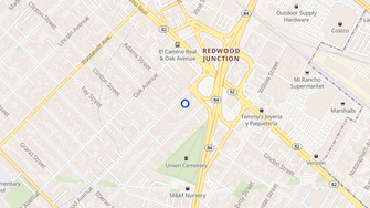 Map for 129 Redwood Avenue - Redwood City, CA