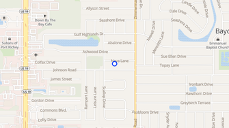Map for 7340 Neva Lane - Port Richey, FL