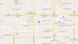 Map for Malden Station - Fullerton, CA