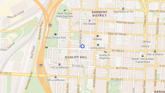 Map for Quality Hill Square Apartments - Kansas City, MO