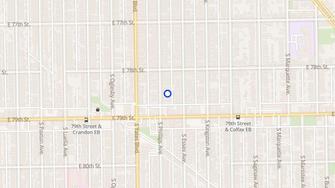 Map for 7829 S Phillips Ave - Chicago, IL