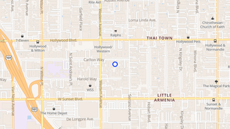 Map for 5430 Carlton Way - Los Angeles, CA