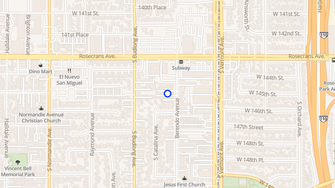 Map for Berendo Apartments - Gardena, CA