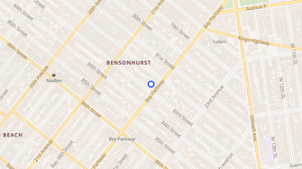 Map for Bensonhurst - Brooklyn, NY