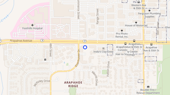 Map for Parc Mosaic Apartment Homes - Boulder, CO