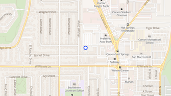 Map for Coronado Apartments - Carson City, NV