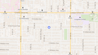 Map for 1017-1031 E Fairmount Ave - Phoenix, AZ