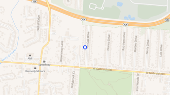Map for 6921 Pin Oak Drive - Cincinnati, OH