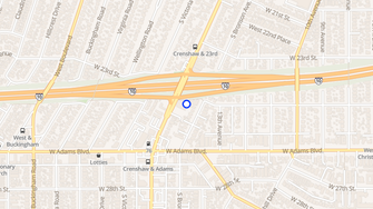 Map for Rosa Parks Villas - Los Angeles, CA
