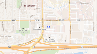 Map for Notable Apartments - Lakewood, CO