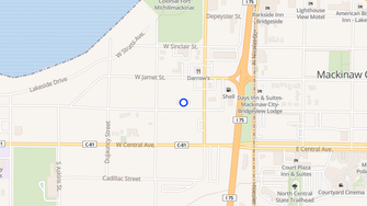 Map for Huron Apartments - Mackinaw City, MI