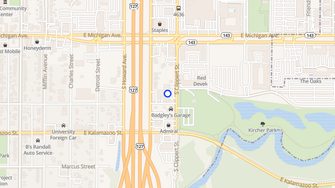 Map for Riverwalk Apartments - Lansing, MI