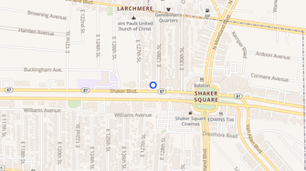 Map for The Residences at Shaker Square - Cleveland, OH