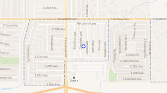 Map for Raindance Mobile Park - Apache Junction, AZ