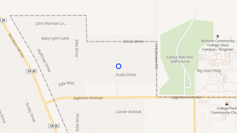 Map for Kingman Ranch Mobile Home Park - Kingman, AZ