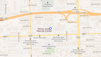 Map for Royal Duke Mobile Home Park - Miami, FL
