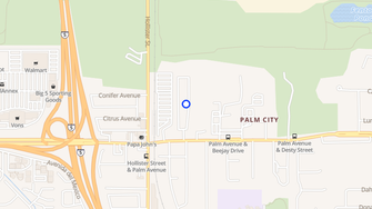Map for La Palma Mobile Estates - San Diego, CA