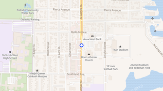 Map for Zion Apartments - Oshkosh, WI
