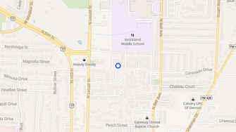 Map for Coronado Oaks - Denton, TX