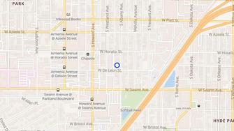 Map for Albany Apartments - Tampa, FL