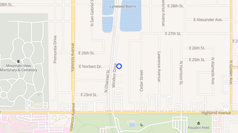 Map for Sierra Village Apartments - San Bernardino, CA