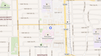 Map for Kingston Square Apartments - Plantation, FL