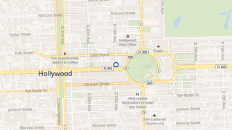 Map for La Piazza at Young Circle - Hollywood, FL
