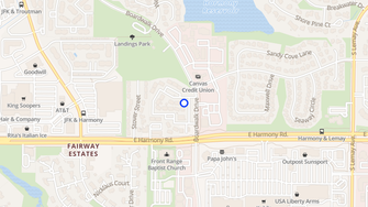 Map for Pier Apartments - Fort Collins, CO