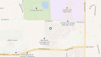 Map for West Park Village Apartments - Greeley, CO