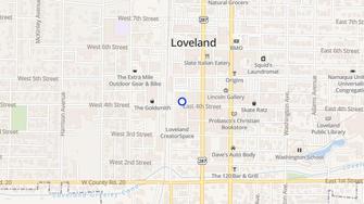 Map for Plaza Apartments - Loveland, CO