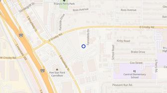 Map for Fannidella Townhomes - Carrollton, TX