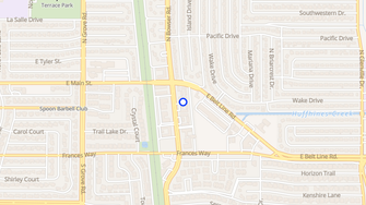 Map for Heather Glen Apartments - Richardson, TX