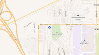 Map for Pecan Ridge Apartments - Midlothian, TX