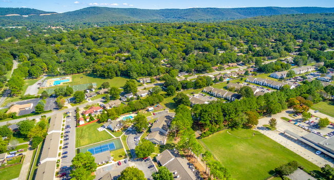 Aerial View of Hawthorne at Lily Flagg in Huntsville, AL